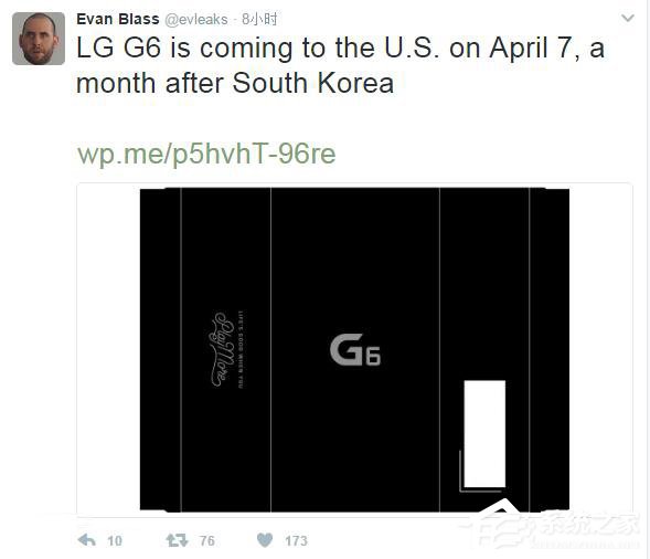 国外爆料大神evleaks：LG G6将于3月9日韩国上市