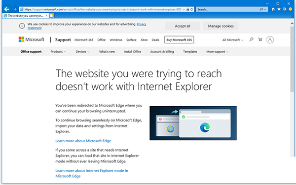 禁止IE页面自动跳转到EDGE浏览器的方法教程