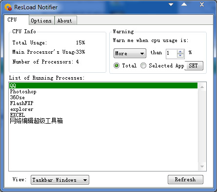  ResLoad Notifier(鿴CPU) V1.4.4 ɫ