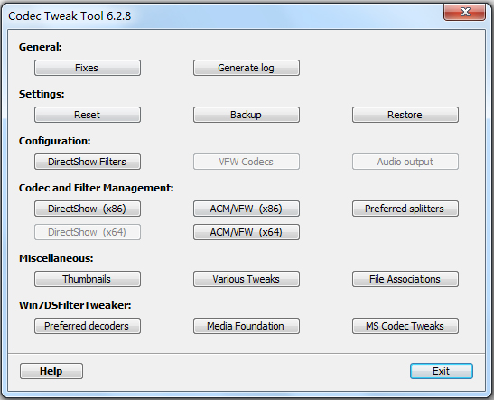 K-Lite Codec Tweak Tool(޸) V6.2.8 ɫ