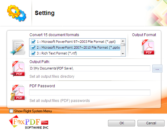 FoxPDF PPT to PDF Converter