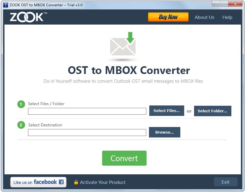 ZOOK OST to MBOX Converter