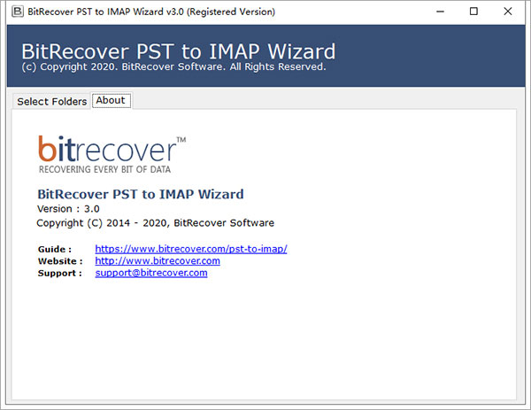 Bitrecover pst to imap wizard