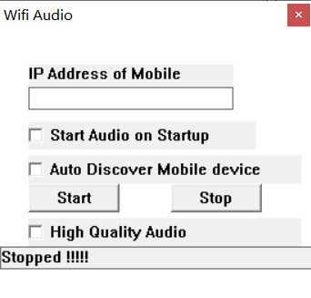 WiFiAudio for Windows