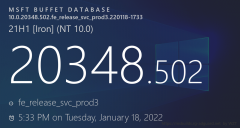 微软Windows Server 2022最新KB5009608(20348.502)补丁来啦！附完整更新日志